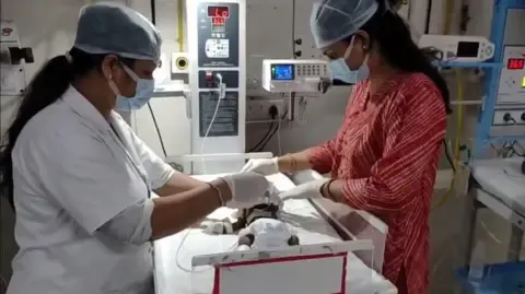 Infant Interred Alive in India Fights for Existence
